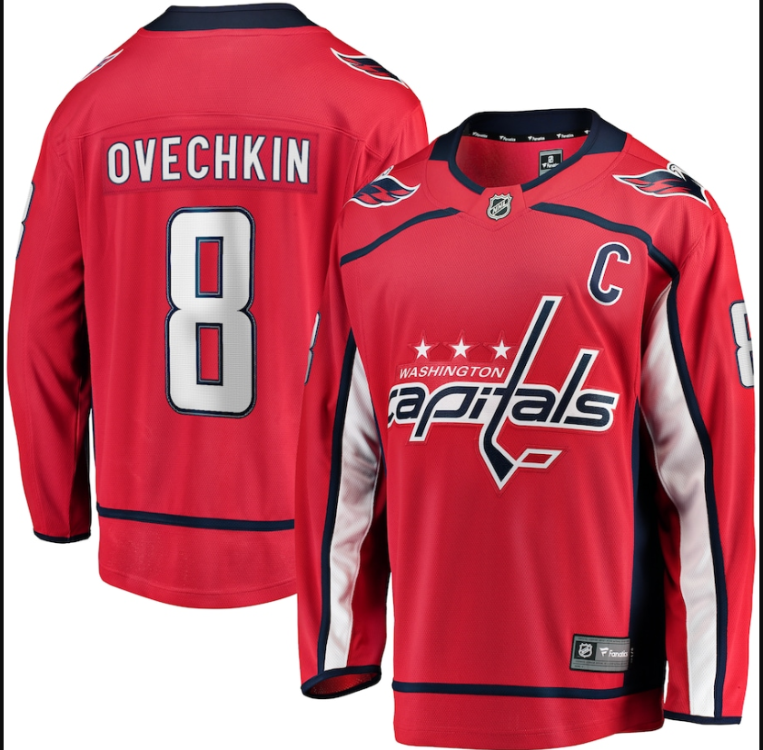 Men Washington Capitals Alexander Ovechkin Fanatics Red Captain Patch  NHL Jersey->milwaukee brewers->MLB Jersey